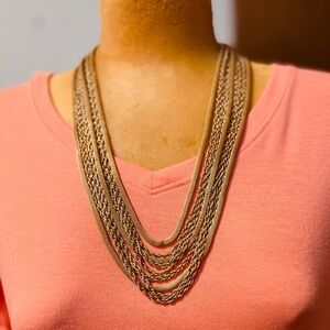 Elegant Gold Layered Necklace